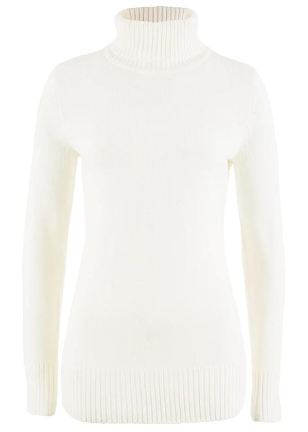 Sweter basic z golfem