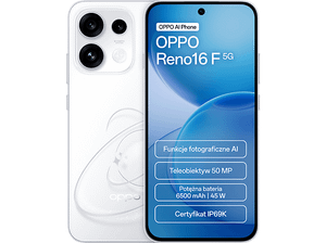Smartfon OPPO Reno 16F 5G 8 GB/ 256 GB Biały