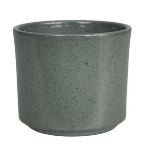 Osłonka cylinder 14 cm kamienny zielony