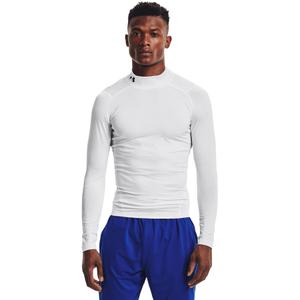 UNDER ARMOUR koszulka treningowa długi rękaw UA HG Armour Comp Mock LS biała (L)
