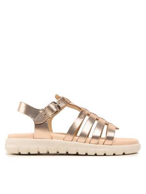 Geox Sandały J Sandal Soleima Gir J35GSB000CFC7018 S Złoty