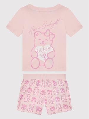 Guess Piżama H1BT07 K8HM0 Różowy Regular Fit