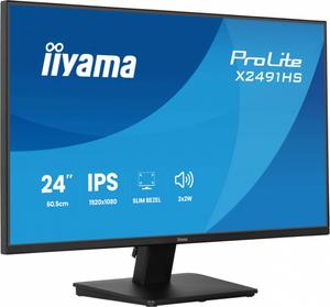 IIYAMA Monitor 23.8 cala X2491HS-B1 IPS,HDMI,DP,1ms,350cd, 1500:1,120Hz,2x2W