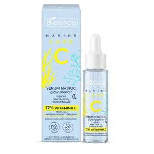 Bielenda C Marine Care Serum Glow Booster Na Noc Witamina C Spirulina 30 ml