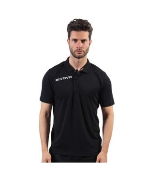 GIVOVA koszulka polo sportowa męska PK01 czarna (M)