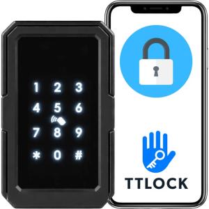 SEJF DOMOWY NA KLUCZE WIFI KASETKA SKRYTKA SMART KOD PIN TTLOCK KLAWIATURA