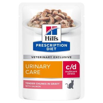 Hill's Prescription Diet c/d Urinary Stress Łosoś 12x85 g