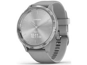 PRODUKT PO EKSPOZYCJI - Smartwatch GARMIN Vivomove 3 44 mm Srebrna ramka ze stali nierdzewnej z szarą kopertą i silikonowym paskiem 010-02239-20