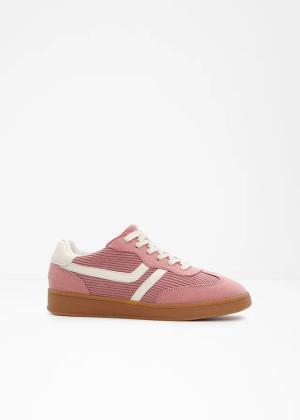 Sneakersy ze sztruksowymi detalami