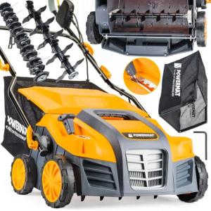 AERATOR WERTYKULATOR ELEKTRYCZNY AREATOR 3w1 Z KOSZEM 55L 2600W 40cm WAŁKI+