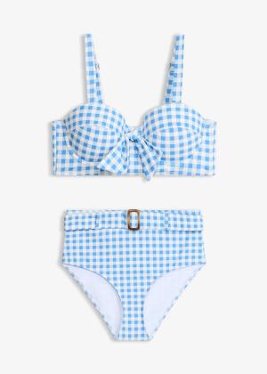 Bikini na fiszbinach + figi bikini z wysokim stanem (komplet 2-cz.)
