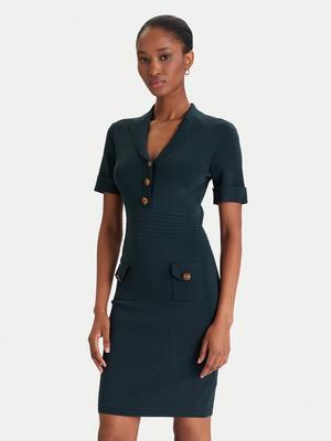Guess Sukienka dzianinowa W5YK29 Z0130 Zielony Slim Fit