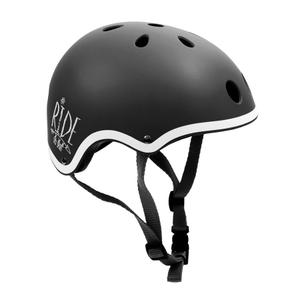 Kask dziecięcy orzeszek na rolki i hulajnogę SMJ SPORT czarny (51-52)