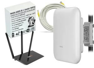 Router zewnętrzny Nokia 4G LTE do 600Mb/s z anteną ODU-IDU WiFi bez simlock