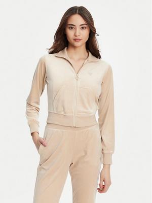 Guess Bluza V3BQ22 K0232 Beżowy Regular Fit