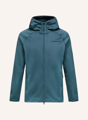 Peak Performance Kurtka Jako Warstwa Środkowa Zip Hood grau