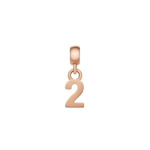 Daniel Wellington DW Charm Number 2 Rose Gold