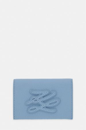 Karl Lagerfeld etui na karty damskie skórzane K/AUTOGRAPH