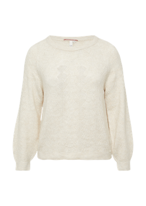 Sweter z wzorem ajour