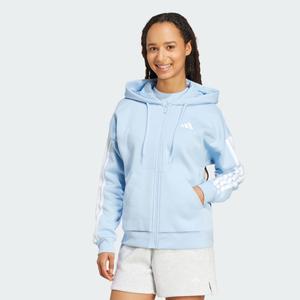 Bluza z kapturem Essentials z polaru z 3 paskami i suwakiem na całej długości