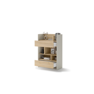 Regał Bed Concept BC-26 92x138x46 cm | Kaszmir/Dąb nagano | funkcjonalny | do półkotapczanu