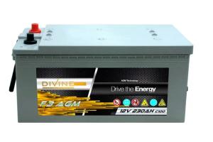 Akumulator DIVINE AGM F3 230Ah AGM - 60 kg