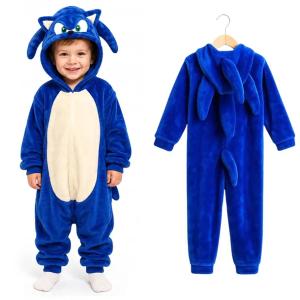 Strój SUPER SONIC 120 cm KIGURUMI DRES PIŻAMA KOMBINEZON Kostium
