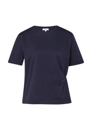 Skrócony T-shirt z bawełny z wiązaniem