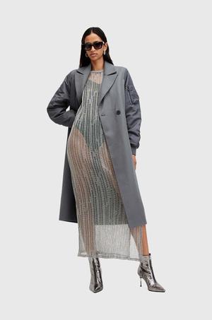 AllSaints płaszcz z wełną PAULAH