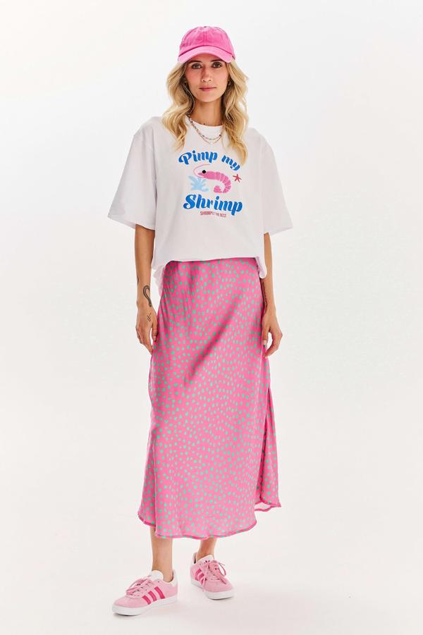 Spódnica midi Thunder Pink
