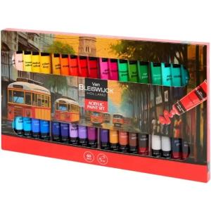 Profesjonalne Farby akrylowe 40 x 20 ml Van Bleiswijck Mix kolorów