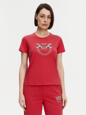 PINKO T-Shirt Quentin 100535 A2G7 Czerwony Regular Fit