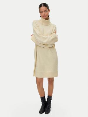 Vero Moda Sukienka dzianinowa Aquarius 10331900 Beżowy Regular Fit