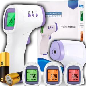 TERMOMETR BEZDOTYKOWY NA PODCZERWIEŃ ELEKTRONICZNY LCD DO CZOŁA NA GORĄCZKĘ