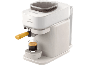 Ekspres kolbowy PHILIPS Baristina BAR300/03 z młynkiem biały żółta kolba