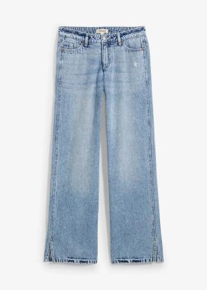 Dżinsy Loose Straight, mid waist, low stretch