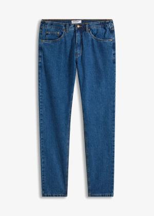 Jeansy z elastycznymi wstawkami w talii, classic fit, prosta nogawka