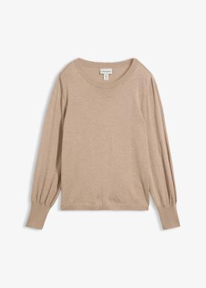 Sweter z balonowymi rękawami