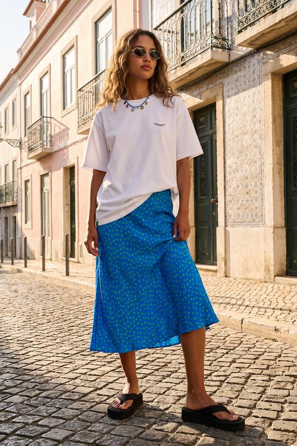 Spódnica midi Mint Drops