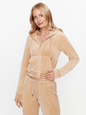 Juicy Couture Bluza Madison JCWA122001483 Beżowy Slim Fit