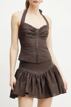 Bardot spódnica lniana AMORETTE