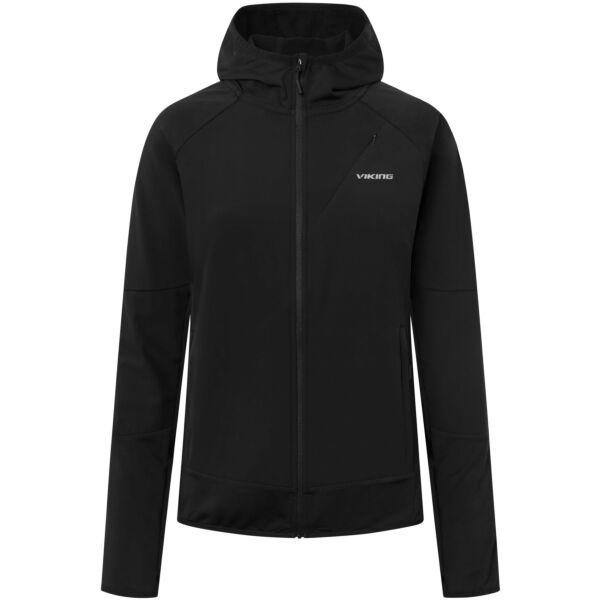 Viking Bluza damska Dimaro Hoodie Lady rozpinana z kapturem czarna (LL)
