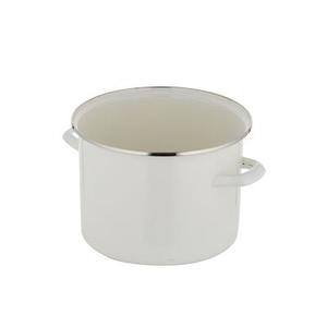 Garnek emaliowany prosty gładki bez pokrywki 16 cm 2,1 l