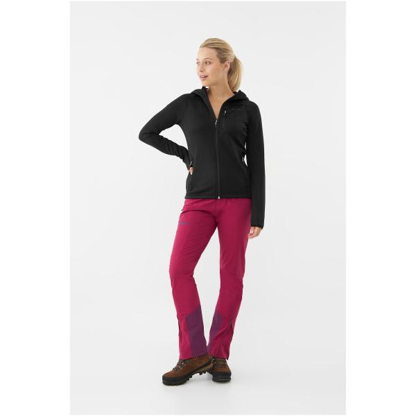 Bluza damska VIKING Jukon Lady Hoodie Polartec rozpinana z kapturem czarna (L)