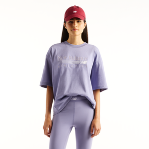 Koszulka damska New Balance WT6297MKDSV – fioletowa