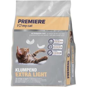PREMIERE Extra Light żwirek zbrylający o zapachu pudru dla niemowląt 12 l