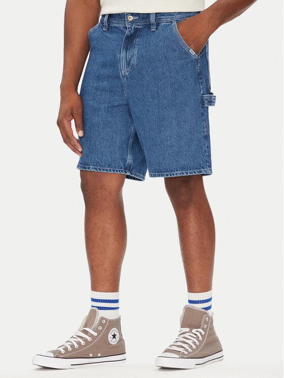 Element Szorty jeansowe Carpenter ELYDS00102 Niebieski Relaxed Fit