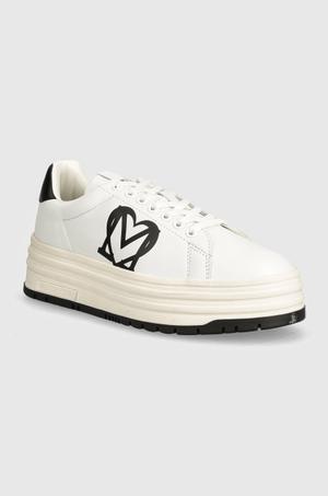 Love Moschino sneakersy skórzane