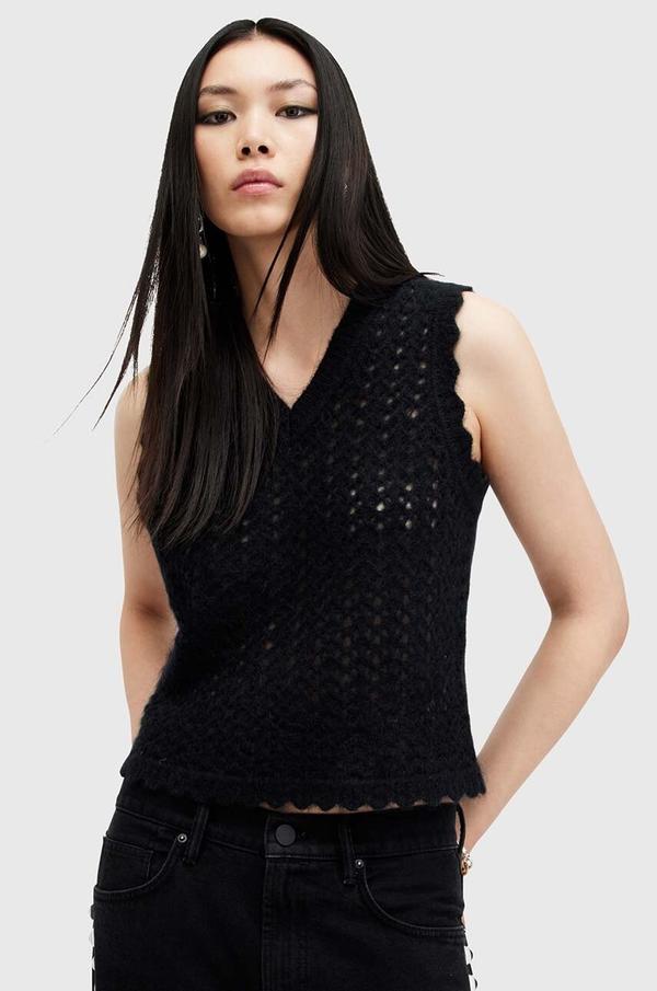 AllSaints kamizelka wełniana VIVIAN TANK