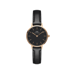 Daniel Wellington DW Watch Petite Pressed Sheffield Black Rose Gold 24mm